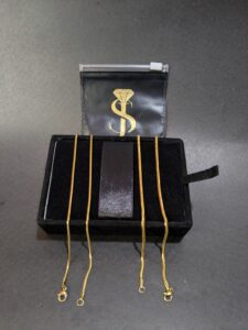 Gold Snake Chain – Jdan | Elegant 24K Gold Plated Chain for Men & Women